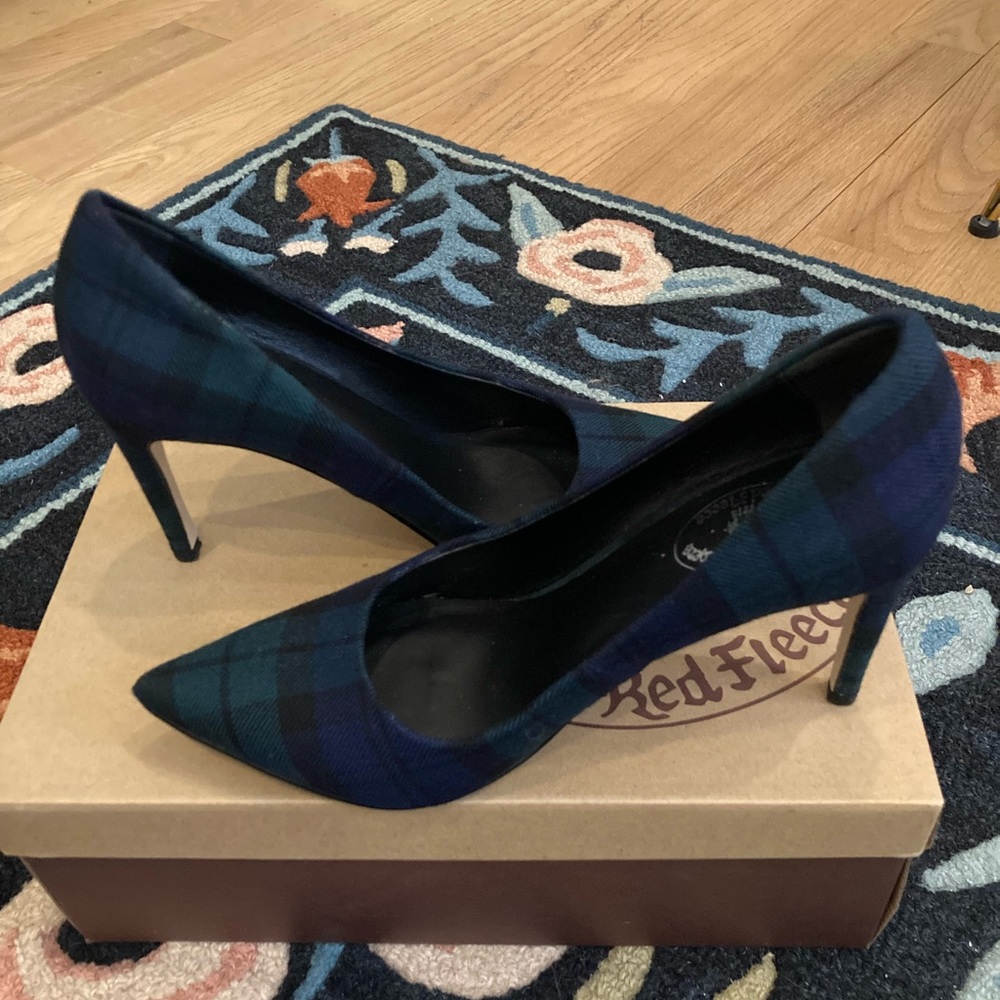 Brooks Brothers Plaid Heels